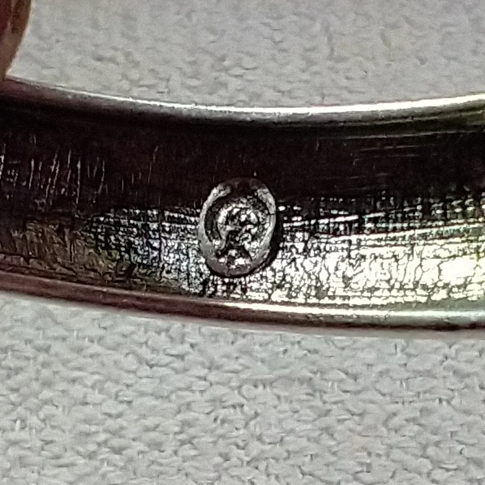 Silvertone crystal 🔮 hinged bracelet premier designs